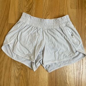 Lululemon White Tracker Shorts